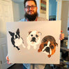 Custom Pet Portrait Canvas